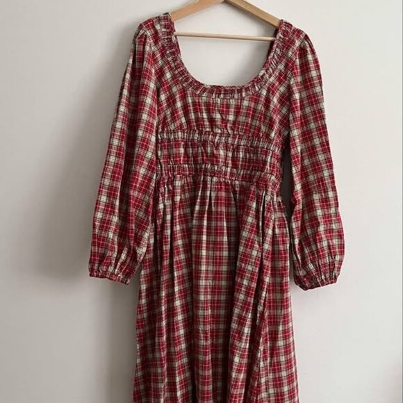 Tartan Damson Madder Dress uk 14 - Picture 4 of 5